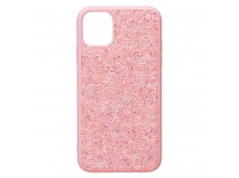 Чехол-накладка - PC071 POSH SHINE для "Apple iPhone 11" россыпь кристаллов (pink) (231576)