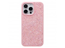Чехол-накладка - PC071 POSH SHINE для "Apple iPhone 15 Pro Max" россыпь кристаллов (pink) (231612)
