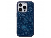 Чехол-накладка - PC071 POSH SHINE для "Apple iPhone 15 Pro" россыпь кристаллов (ice blue) (231611)