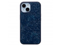 Чехол-накладка - PC071 POSH SHINE для "Apple iPhone 15" россыпь кристаллов (ice blue) (231607)