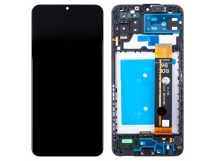 Дисплей для Samsung Galaxy A13 (A135F/A137F) модуль с рамкой Черный - OR Ref. (SP)