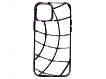 Чехол-накладка - SC340 для "Apple iPhone 12" (transparent/black) (230427)