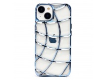 Чехол-накладка - SC340 для "Apple iPhone 14" (transparent/blue) (230421)