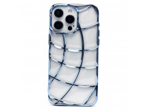 Чехол-накладка - SC340 для "Apple iPhone 15 Pro Max" (transparent/blue) (230396)