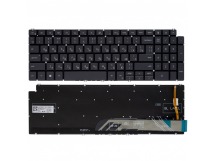 Клавиатура для Dell G15 5510 черная с белой подсветкой