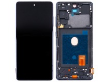 Дисплей для Samsung Galaxy S20 FE/S20 FE 5G (G780F/G781B) модуль с рамкой Синий - OLED (Full Size)
