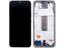 Дисплей для Samsung Galaxy A34 5G (A346B) модуль с рамкой Черный - (OLED) (Small Size)