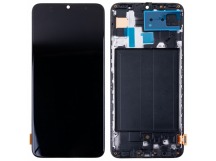 Дисплей для Samsung Galaxy A70 (A705F) модуль с рамкой Черный - (OLED) (Full Size)