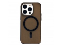Чехол-накладка - PC Clear Case SafeMag для "Apple iPhone 14 Pro" (black) (231213)