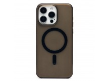 Чехол-накладка - PC Clear Case SafeMag для "Apple iPhone 15 Pro Max" (black) (231031)