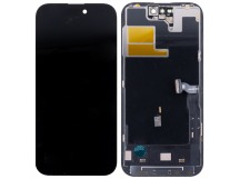 Дисплей для iPhone 14 Pro (A2891) в сборе с тачскрином Черный - (Soft OLED, Full HD, 120 Гц) (площадка под IC)