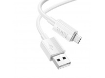 Кабель USB - MicroUSB Hoco X107 (2.4A) Белый