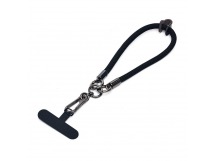 Шнурок - на руку текстильный с карабином (black) (231968)