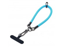 Шнурок - на руку текстильный с карабином (blue) (231964)