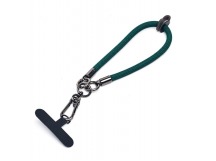 Шнурок - на руку текстильный с карабином (green) (231966)