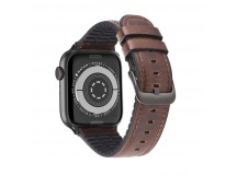 Ремешок Hoco WB18 для Apple Watch Series1/2/3/4/5 42/44мм, кожаный, кофейный