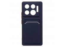 Чехол-накладка - SC337 с картхолдером для "Infinix GT 20 Pro" (dark blue) (232736)