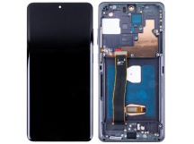 Дисплей для Samsung Galaxy S20 Ultra (G988B) модуль с рамкой Черный - (OLED) (Full Size)
