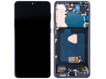 Дисплей для Samsung Galaxy S21+ (G996B) модуль с рамкой Черный - (OLED) (Full Size)