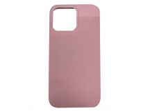 Чехол пластиковый iPhone 15 Leather Case MagSafe розовый