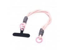 Шнурок - на руку плетеный (light pink/gray) (231975)