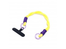 Шнурок - на руку плетеный (yellow/dark violet) (231976)