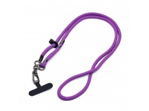 Шнурок - текстильный на шею регулируемый (violet) (231955)