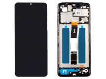 Дисплей для Xiaomi Redmi 12C в рамке + тачскрин (черный) (100% LCD)