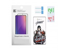 Защитное стекло "Премиум" для Tecno Pova 6 4G Черный