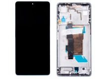 Дисплей для Xiaomi Poco F5 (23049PCD8G) модуль с рамкой Белый - OR (SP)