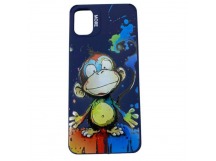 Чехол Samsung A05 (2023) Креатив Обезьянка Синий