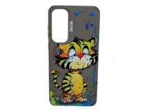 Чехол Samsung A55 5G (2024) Креатив Тигренок Серый