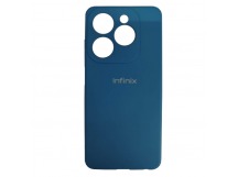 Чехол силиконовый Infinix HOT 40i Silicone Cover с лого синий