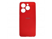 Чехол силиконовый Tecno Spark Go 2024/Pop 8 Silicone Cover с лого красный