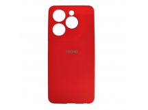 Чехол силиконовый Tecno Spark Go 2024/Pop 8 Silicone Cover с лого красный
