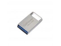 USB 3.0 Flash накопитель 64GB GoPower MINI, металл серебряный