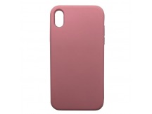 Чехол iPhone X/XS Silicone Case №12 с Лого в упаковке Розовый