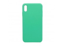 Чехол iPhone XS Max Silicone Case №50 с Лого в упаковке Светло-Зеленый