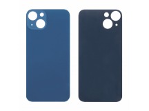 Задняя крышка для iPhone 13 (A2635) Синий (стекло, узкий вырез под камеру, логотип)