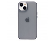Чехол-накладка - PC089 для "Apple iPhone 14/iPhone 13" (matte transparent/black) (231827)