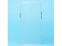 Чехол-накладка - PC091 для "Apple iPhone 12/iPhone 12 Pro" (matte transparent/white) (232332)