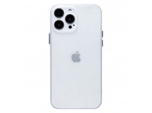 Чехол-накладка - PC091 для "Apple iPhone 13 Pro Max" (matte transparent/white) (232324)