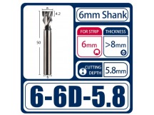 Фреза 6-6D-5,8 для материалов >8 мм, шт