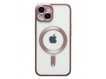 Чехол-накладка - SM027 SafeMag для "Apple iPhone 14" (pink) (232362)