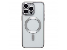 Чехол-накладка - SM027 SafeMag для "Apple iPhone 15 Pro Max" (silver) (232341)