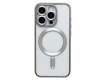 Чехол-накладка - SM027 SafeMag для "Apple iPhone 15 Pro" (silver) (232345)