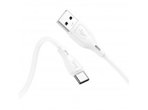 USB кабель шт.USB (A) - шт.Type-C "Hoco" X61 силикон, особо прочный  3.0A, 1м, белый