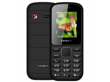 Мобильный телефон Texet TM-130 (2SIM, BT, FM, MicroSD, фонарик, диктофон) Черный-красный