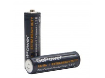 Батарейка AA GoPower R6 Shrink 1,5V (Цена за 1 шт, блистер 2 шт)