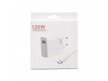 Адаптер Сетевой с кабелем - [BHR6034EU] (повр. уп.) USB 120W (USB/Type-C) (B) (white) (234929)